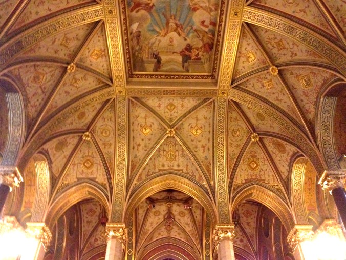 part of the ceiling of the great entrance hall