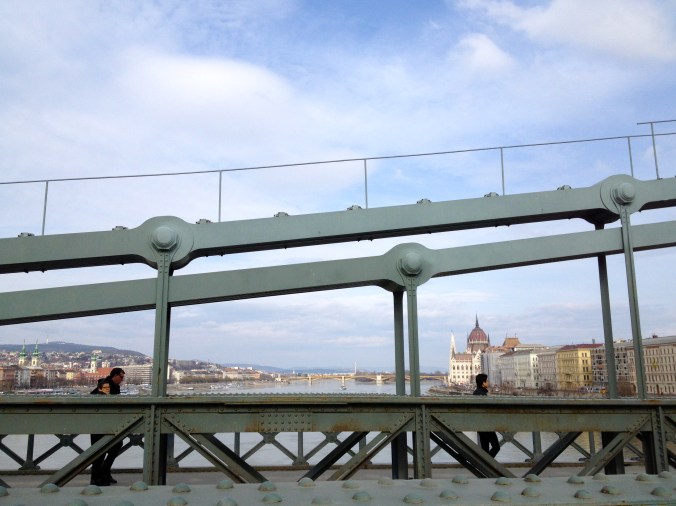 view of Parliament from the Chain Bridge