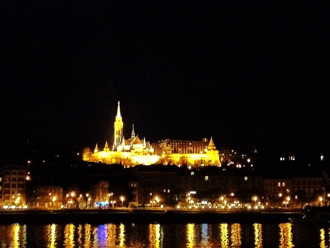 Saint Matthias lit up - it looks like something out a fairy tale in real life