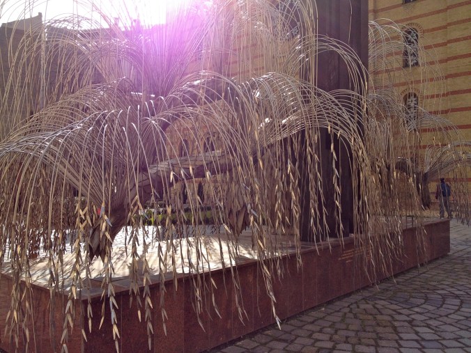 each leaf has the name of a Holocaust victim on it.